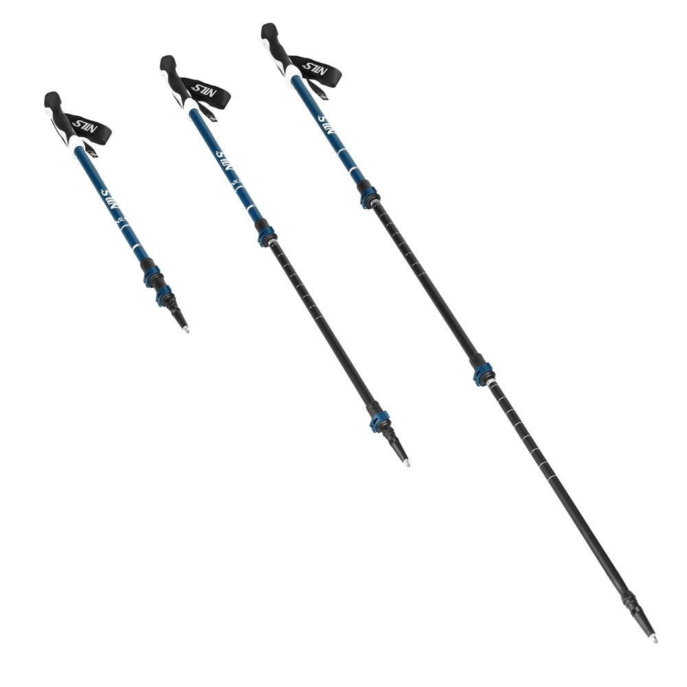 Trekkingstöcke Aluminium Wanderstöcke Blau | NILS TK8601