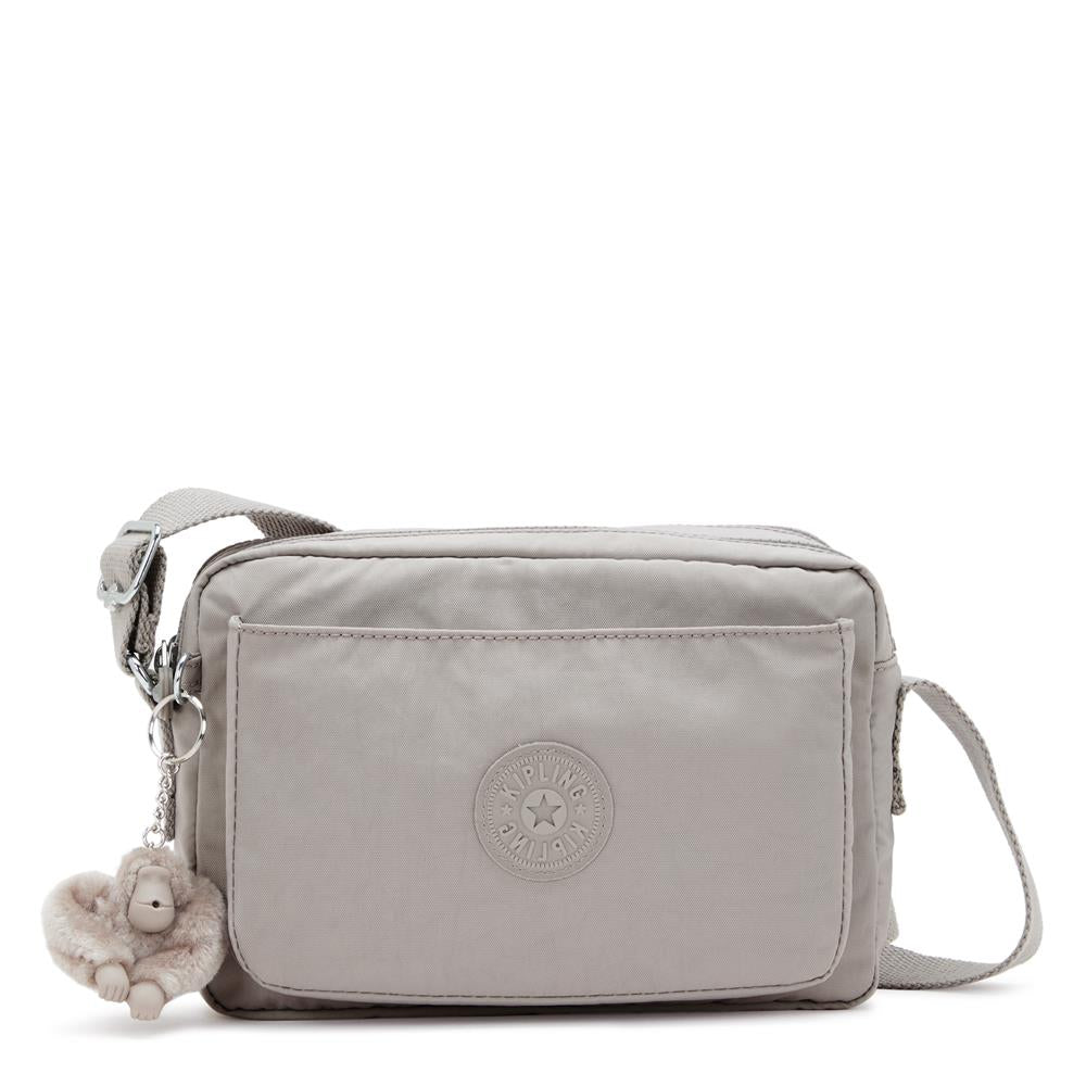 Kipling ABANU M, Mittelgroße Umhängetasche, Grey Gris (grau), 4L, Schultertasche