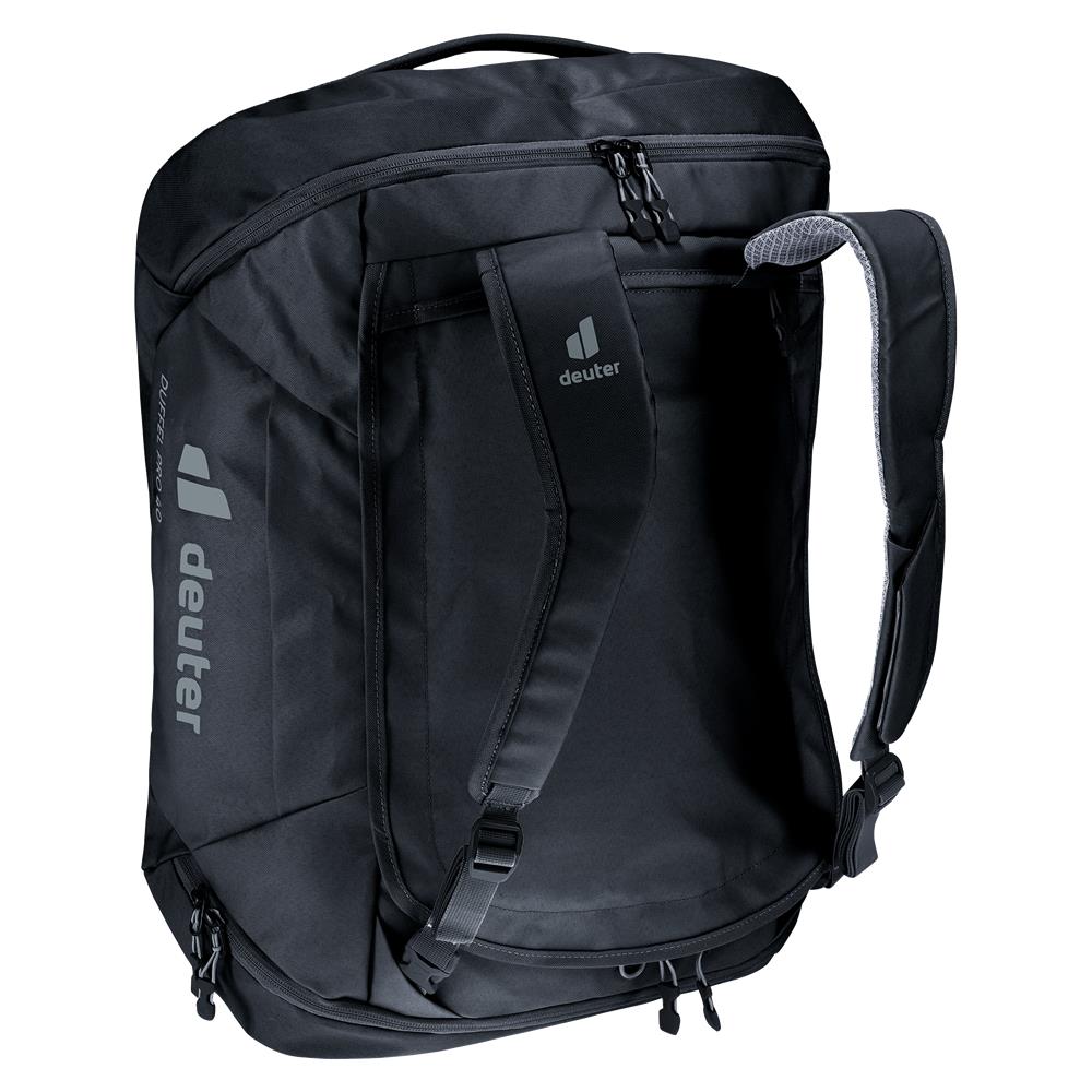 deuter Duffel Pro 40, Reisetasche, black (schwarz), auch als Rucksack tragbar