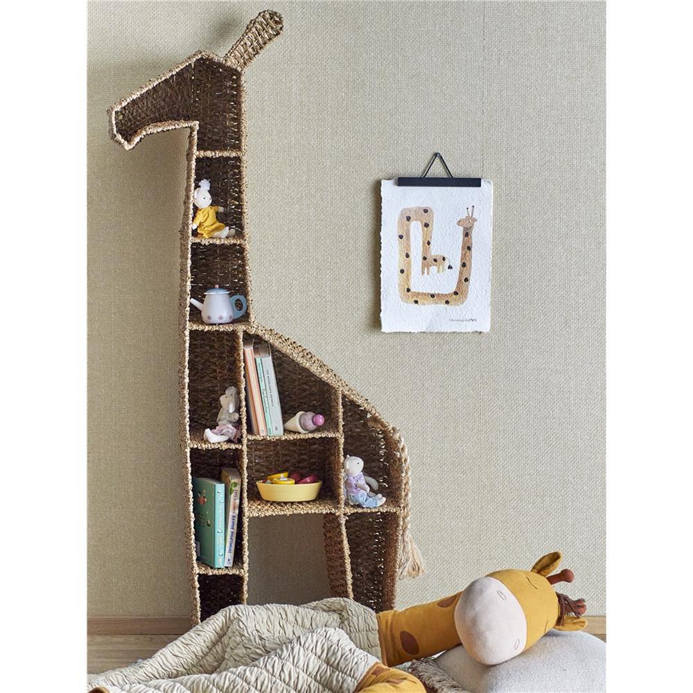 Bloomingville MINI Fritza Poster 2er Set, 25x35 cm, aus Papier mit Löwen- und Giraffen-Motiv