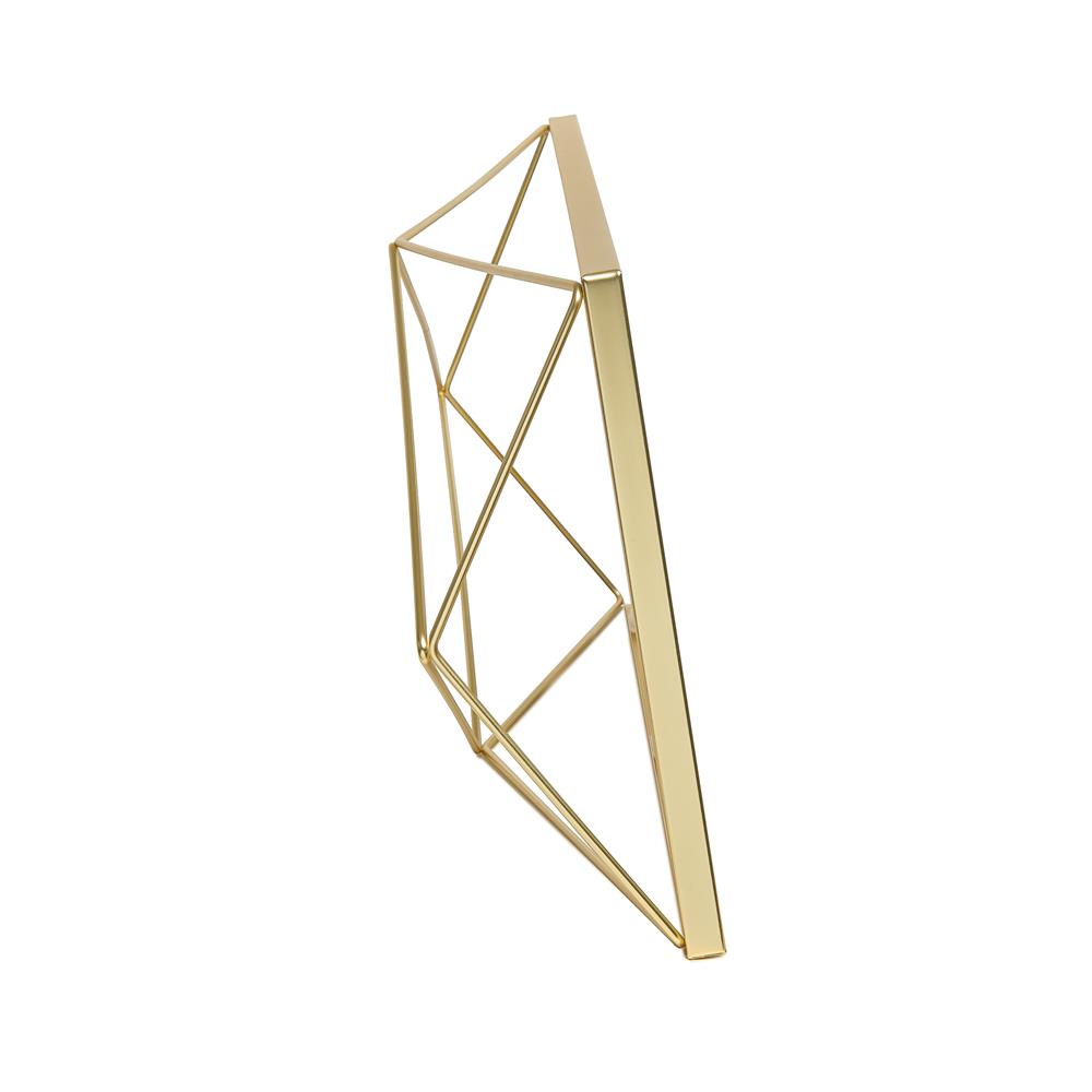 Umbra Prisma Geometrischer Bilderrahmen 48 x 23 x 8 cm zum Aufhängen oder Aufstellen Gold