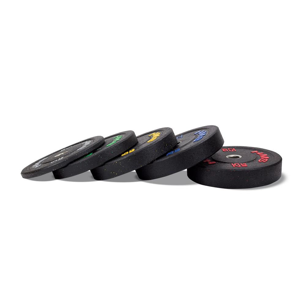 Hantelscheibe 5 kg Gummiert 50 mm Bumper Plate | HMS HTBR05