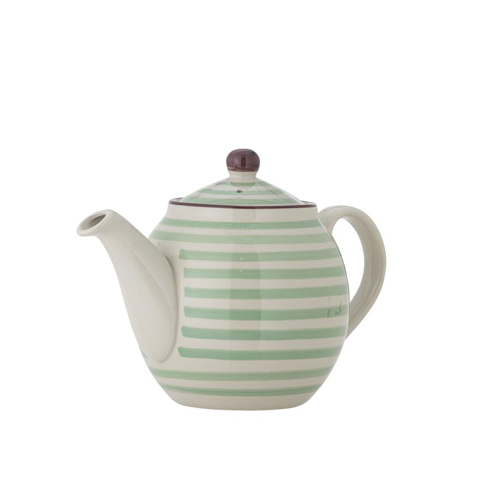 Bloomingville Patrizia Teekanne, Grün, 1,2L, Steingut, dänisches Design