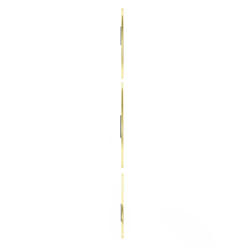 Umbra Hubba Pebble Wandspiegel 3er Set, Spiegel mit Goldrahmen in organischer Form