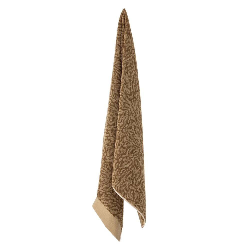 Bloomingville Kaysa Handtuch, Braun, Baumwolle L140xW70 cm