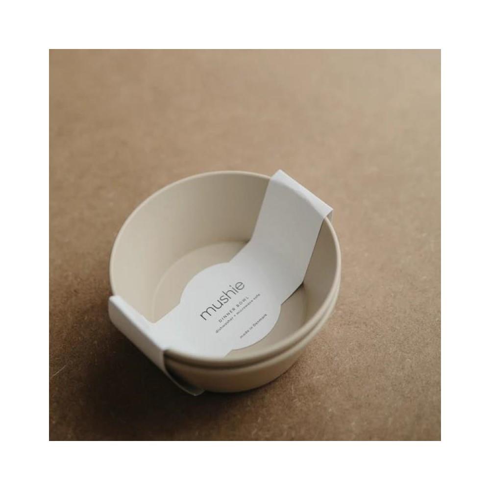 Mushie Kinderschüssel 2er Set, Vanilla, rund, BPA-frei