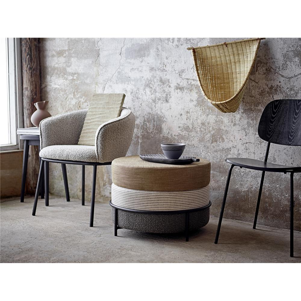 Bloomingville Nicita Vase, Braun, Steingut D17xH20 cm