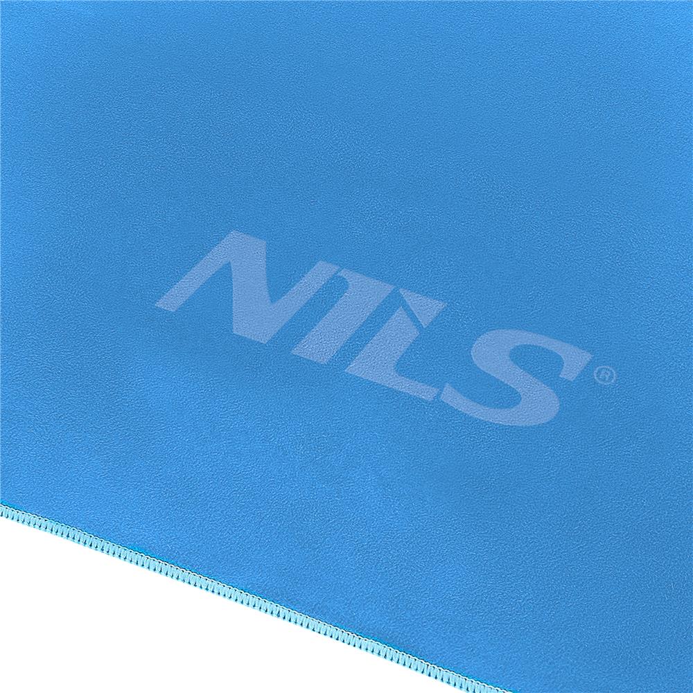 NILS Mikrofaserhandtuch 180x100 cm in Blau - schnelltrocknendes Handtuch für Camping, Strand & Sport