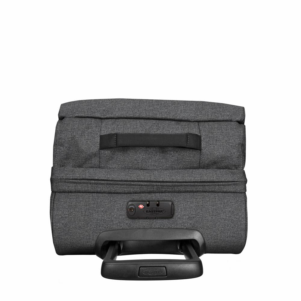 Eastpak TRANVERZ M, Reisetrolley, Black Denim (grau), 78L, Rollkoffer mit 2 Rädern und TSA-Schloss