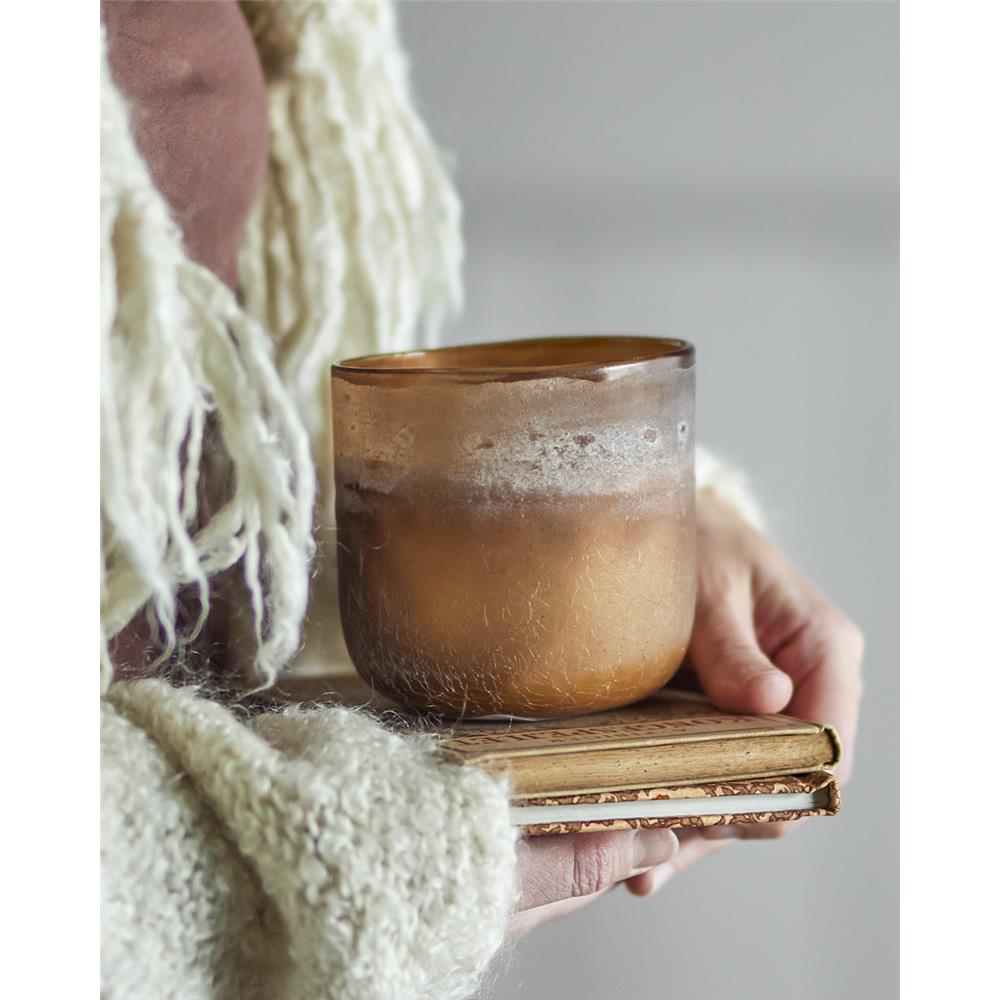 Bloomingville NO. 5 - Sea Salt Duftkerze, Braun, aus natürlichem Wachs, 390g