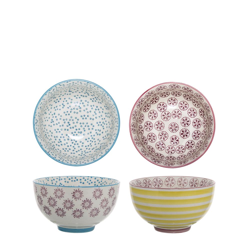 Bloomingville Patrizia Schüsseln, 2er Set, 350ml, Steingut, dänisches Design