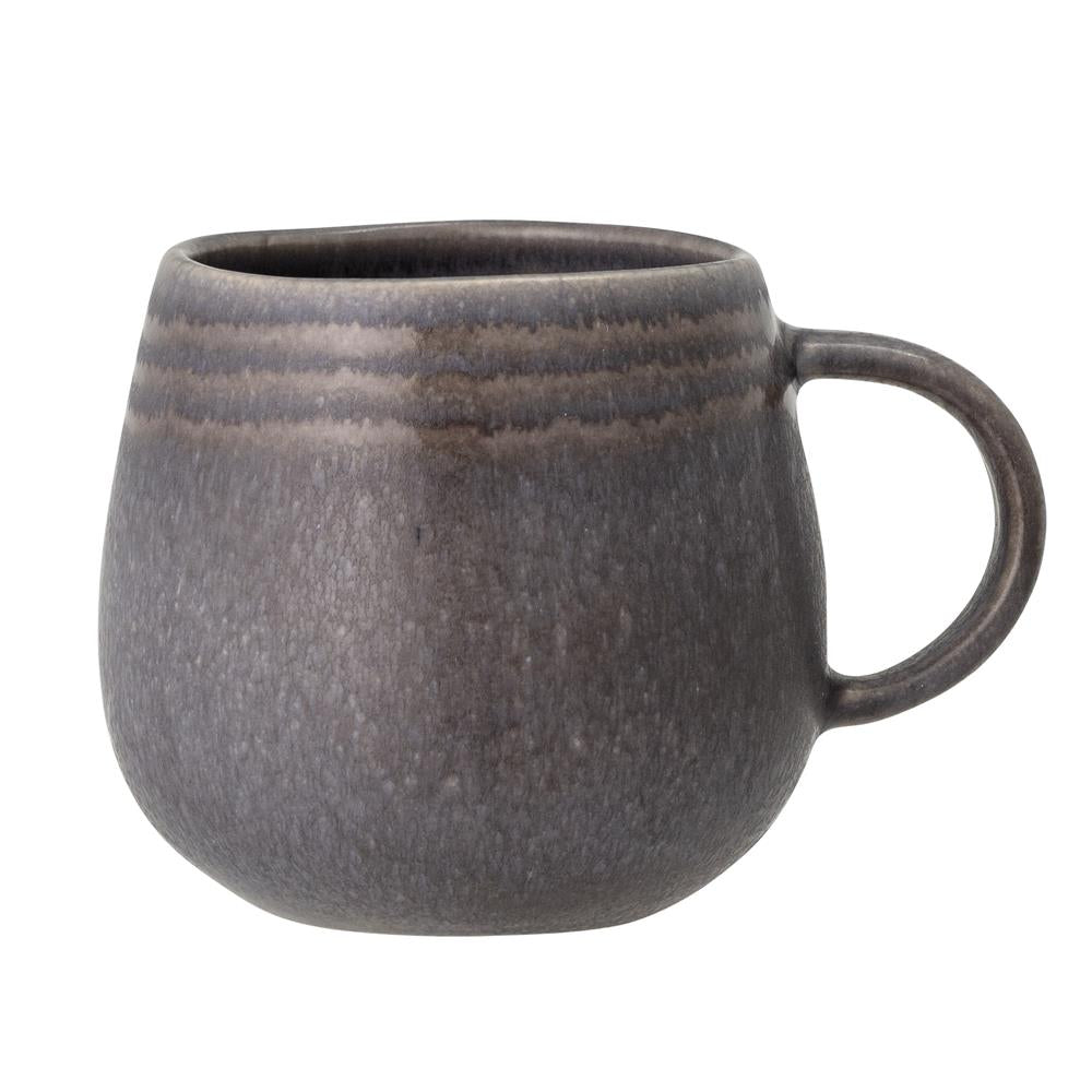 Bloomingville Raben Tasse Steingut Grau 10 x 9,5 cm Becher