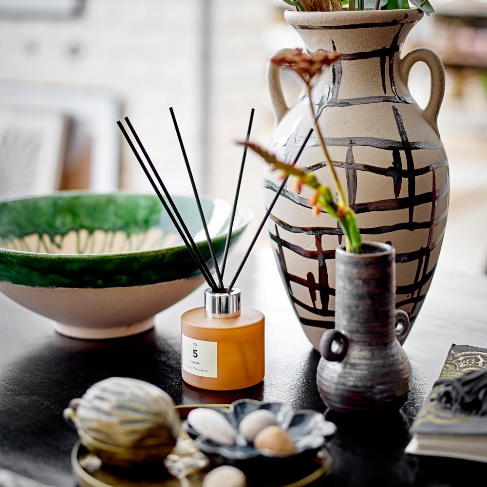 Bloomingville Moez Schale grün D30 cm aus Steingut – dekorative Schale für Wohnzimmer & Tischdeko