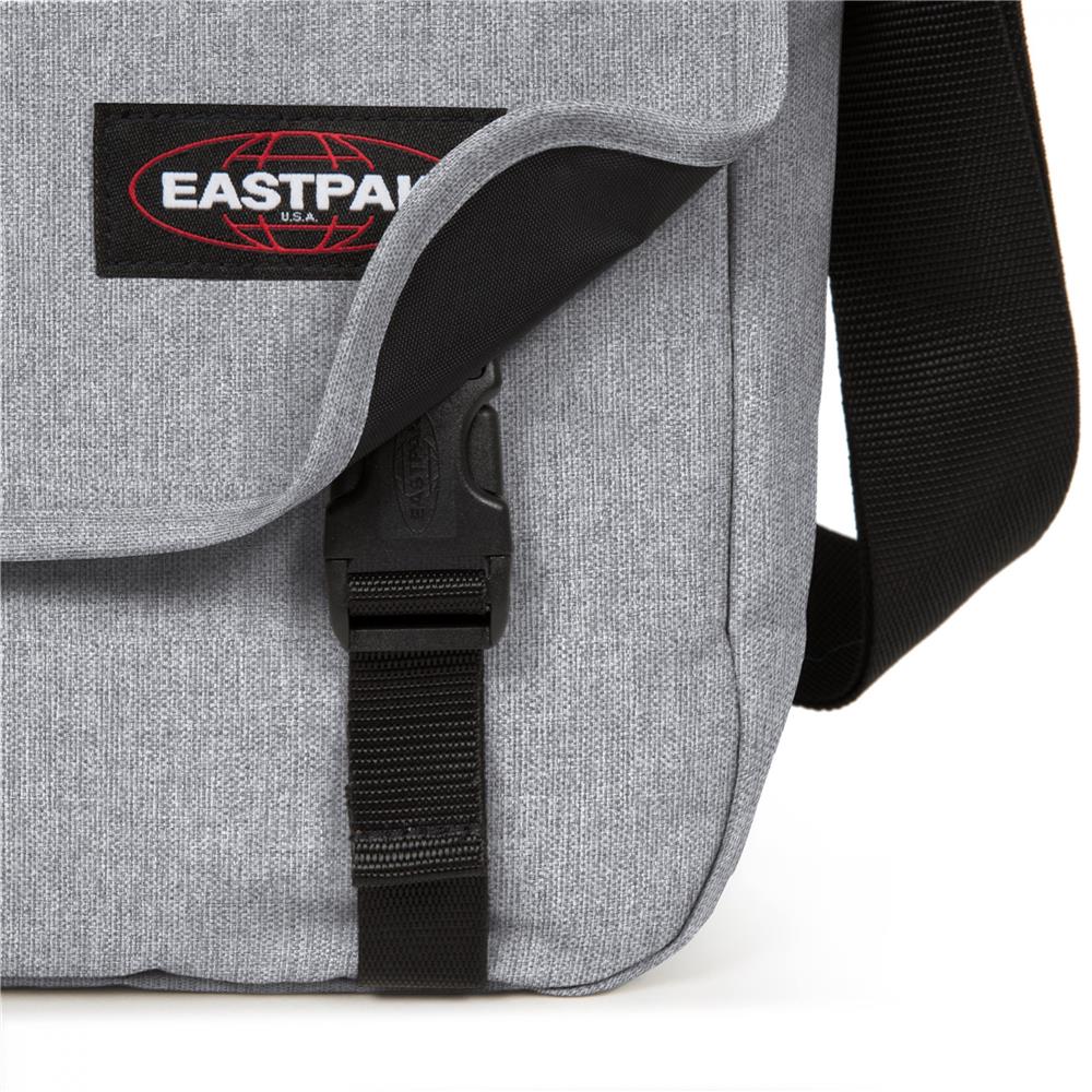 Eastpak DELEGATE +, Umhängetasche, Sunday Grey (grau), 20L, Laptoptasche, Messenger-Tasche
