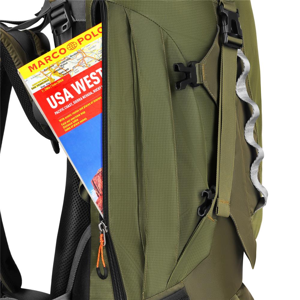 NILS CAMP Trekkingrucksack Ramsvik 60L in Grün - großer Outdoor Rucksack für Trekking & Camping