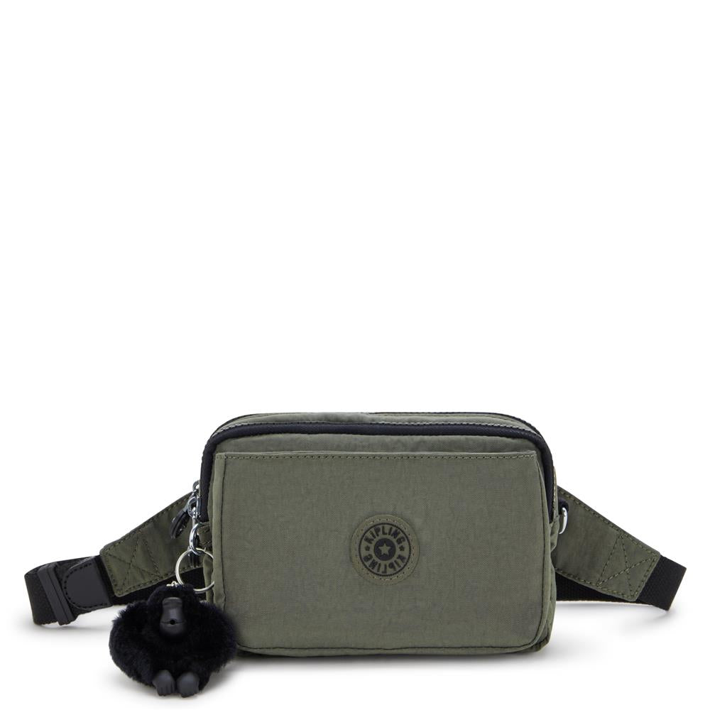 Kipling ABANU MULTI, 2-in-1-Crossbody- und Bauchtasche, Green Moss (grün), Schultertasche