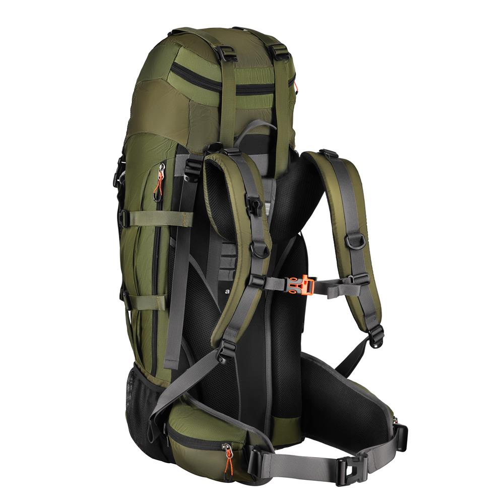 NILS CAMP Trekkingrucksack Ramsvik 60L in Grün - großer Outdoor Rucksack für Trekking & Camping