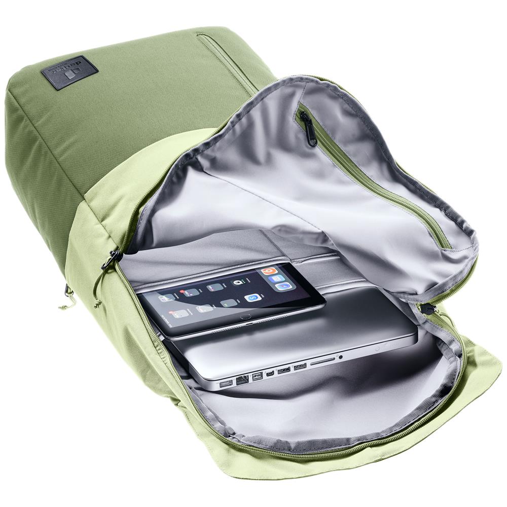 deuter UP Seoul, Rucksack, grove-mineral (grün), 26L, mit Flaschenhalter und Laptopfach