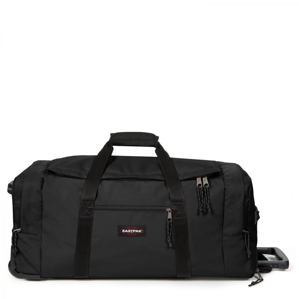 Eastpak LEATHERFACE L +, Große Reisetasche, Black (Schwarz), 104L, mit 2 Rädern
