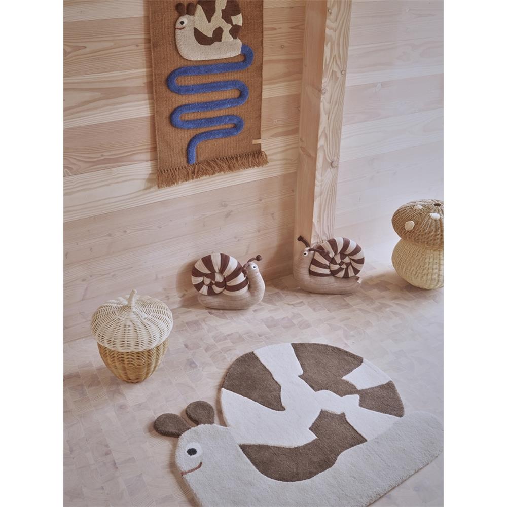 OYOY Mini - Kinderkissen Schnecke Sally, Stofftier, Baumwolle