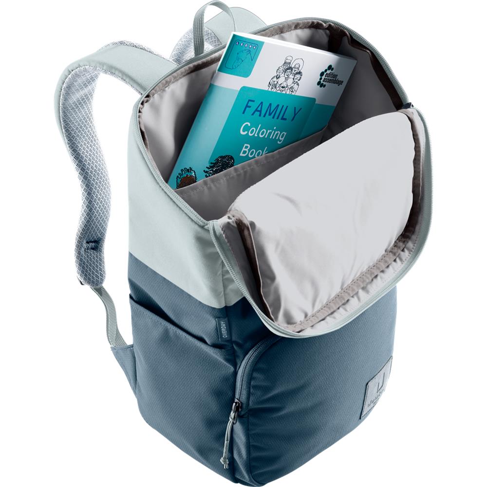 deuter Overday, Kinderrucksack, ink-sage (blau), 15L, für Kinder ab 10 Jahre