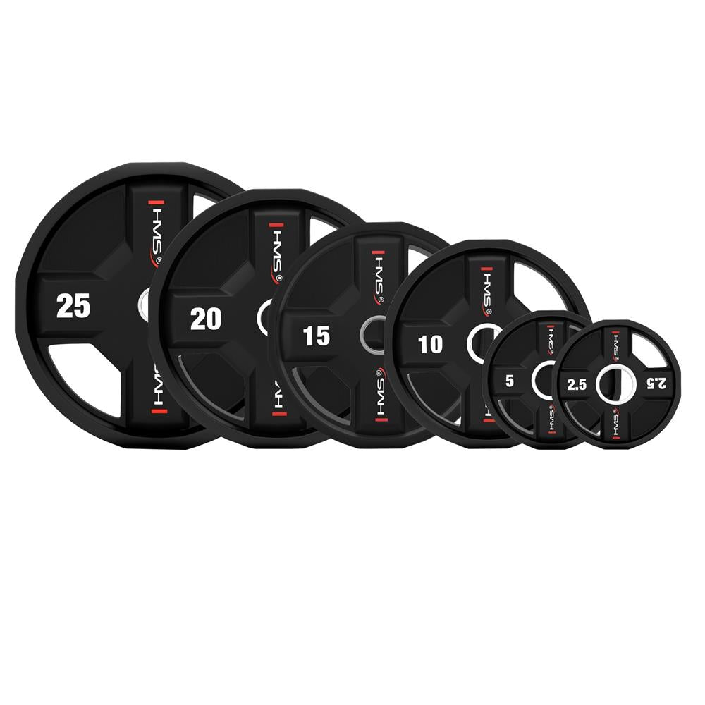 Hantelscheibe 15 kg Gewichtsscheibe 50 mm Polyurethan | HMS TPC15