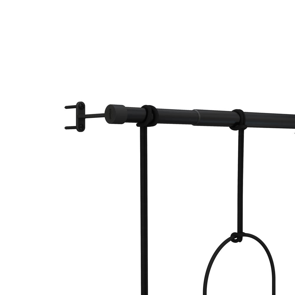 Umbra Triflora Vase Hängeblumentopf Wandvase Blumenampel für Wand und Decke 3er-Set Weiß/Schwarz