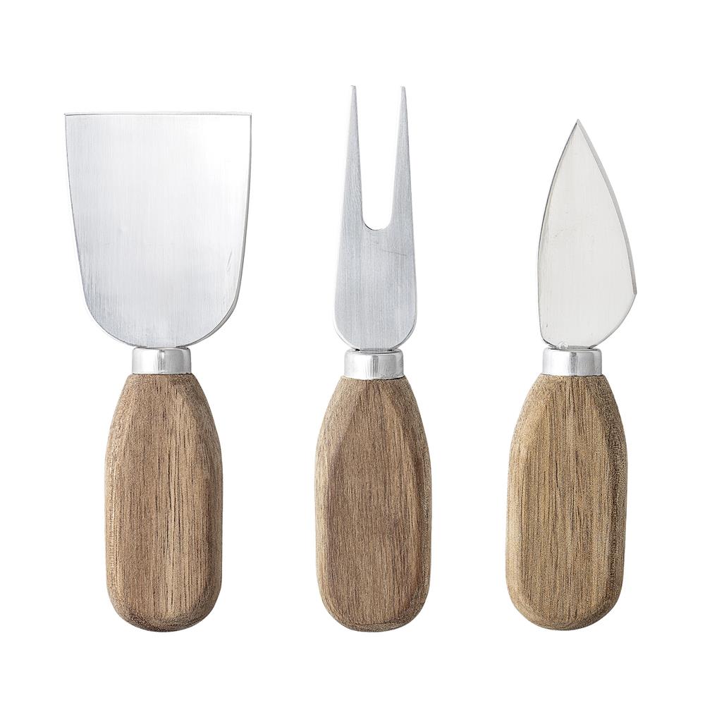 Bloomingville Lisamai Käsebesteck 3er Set Akazienholz Natur Käseset Dänisches Design