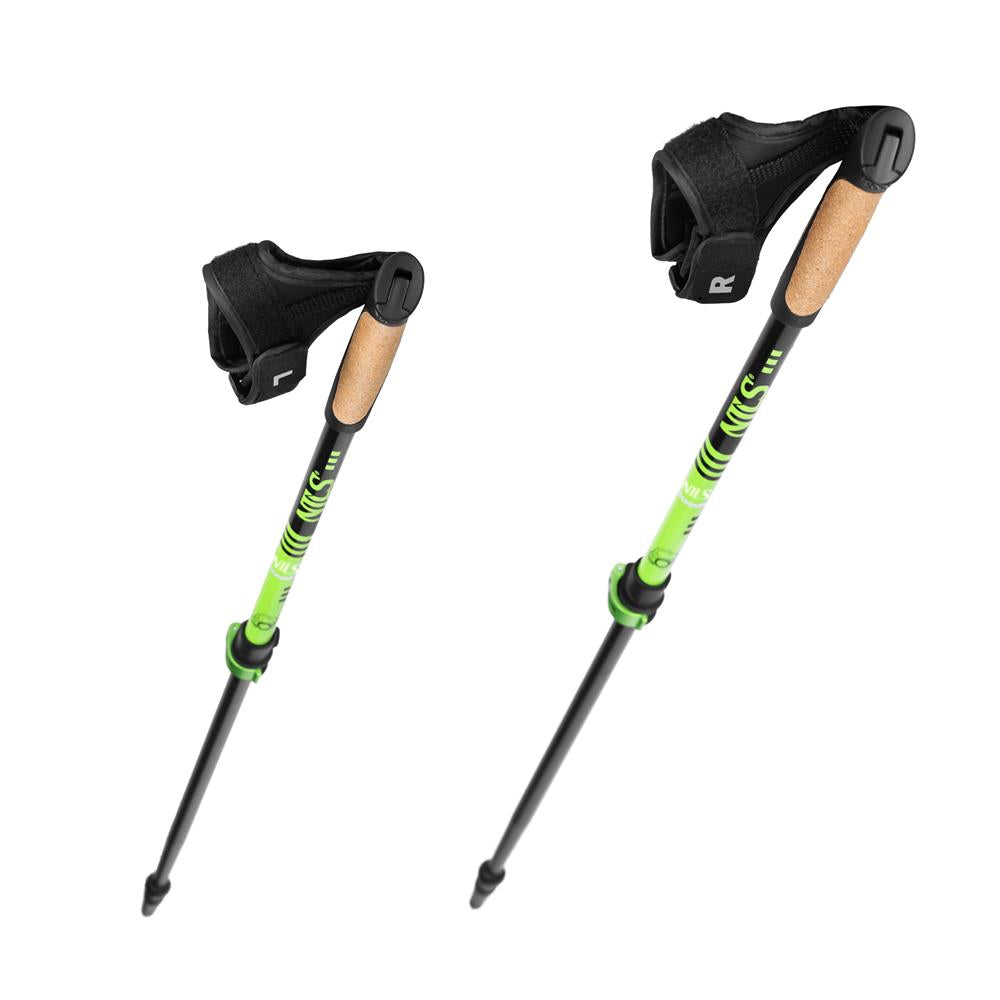 Nordic Walking Stöcke Aluminium 6061 Korkgriff Grün | NILS NW8611