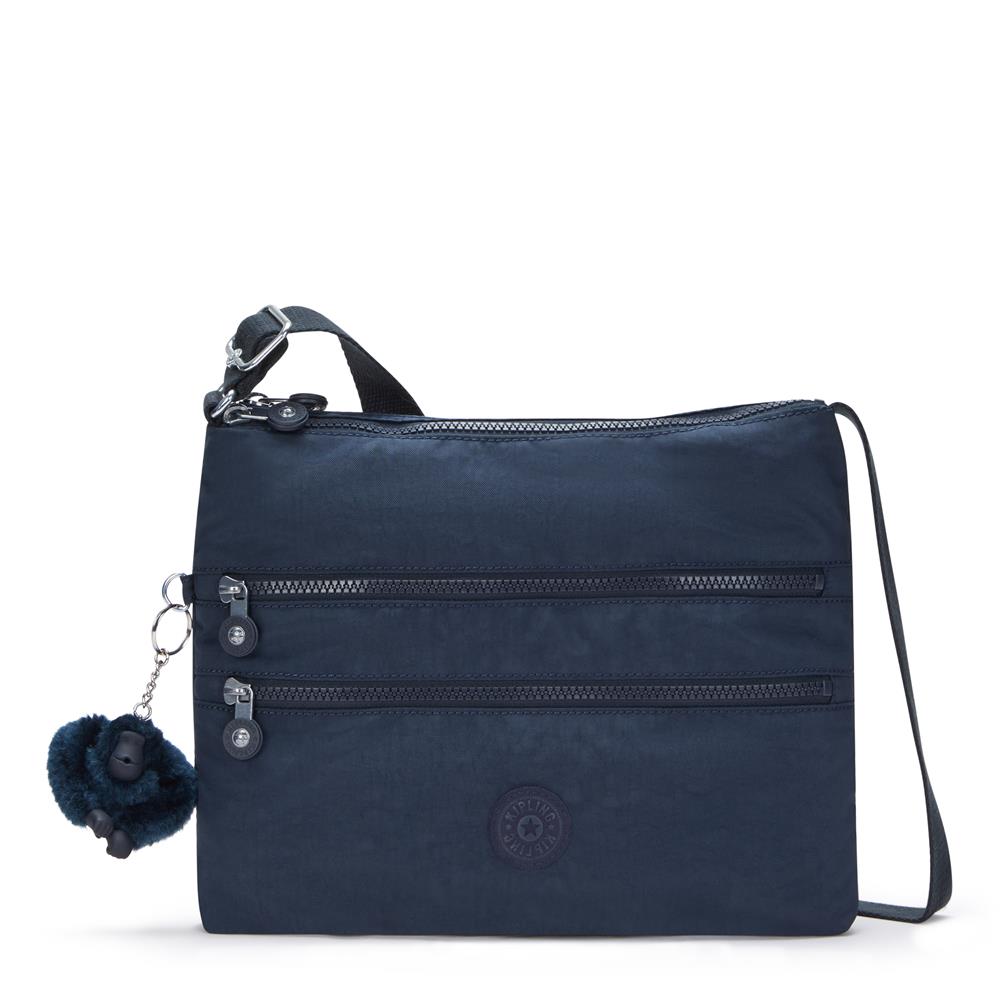 Kipling ALVAR, Mittelgroße Umhängetasche, Blue Bleu 2 (blau), 5L, Schultertasche