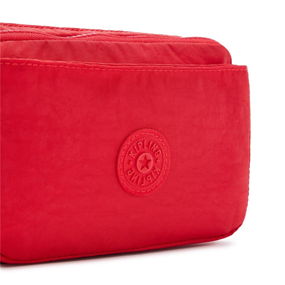Kipling ABANU MULTI, 2-in-1-Crossbody- und Bauchtasche, Red Rouge (rot), Schultertasche