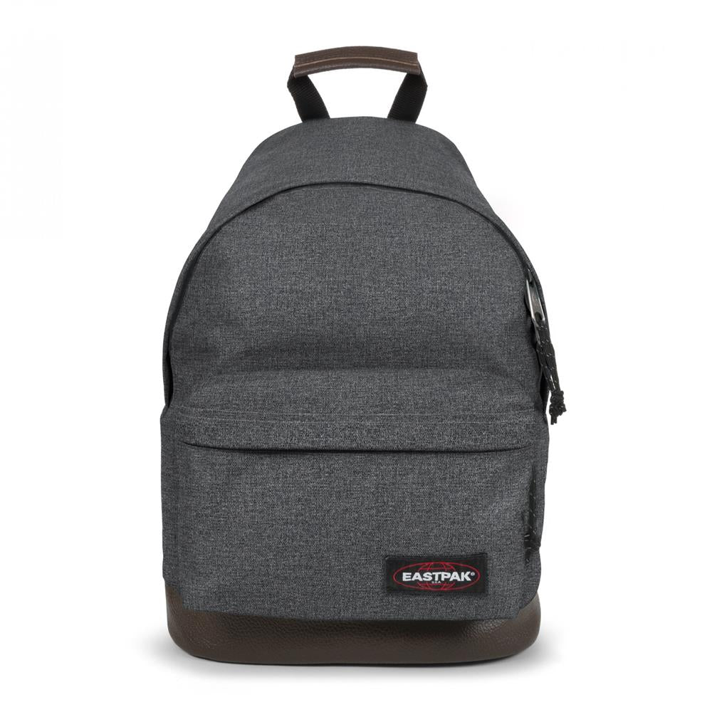 Eastpak WYOMING, Rucksack, Black Denim (grau), 24L, mit Leder-Unterseite