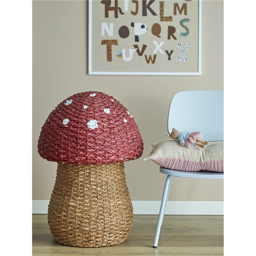 Bloomingville MINI Memmo Illustration mit Rahmen, Wandbild ABC, Kinderzimmerdekoration