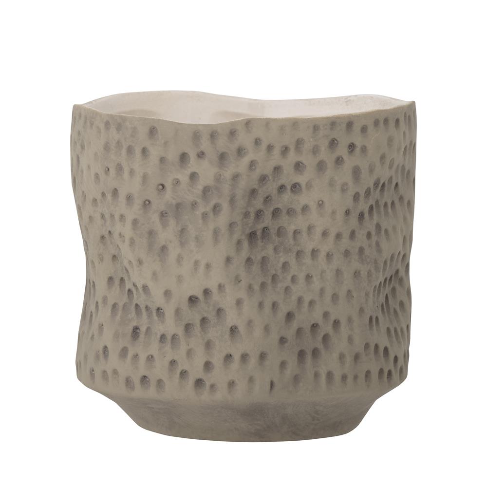 Bloomingville Sayah Blumentopf, Braun, Steingut D16xH15,5 cm