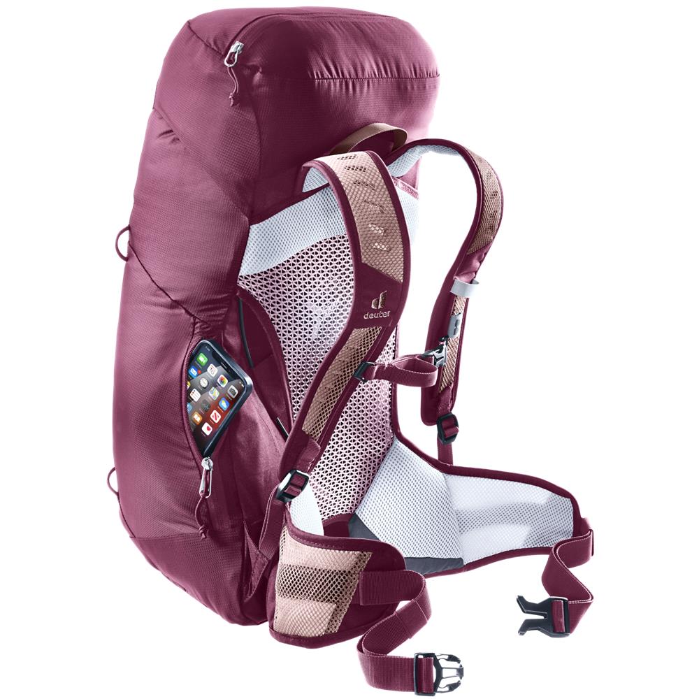 deuter AC Lite 22 SL, Wanderrucksack, ashrose-cassis (braun), 22L
