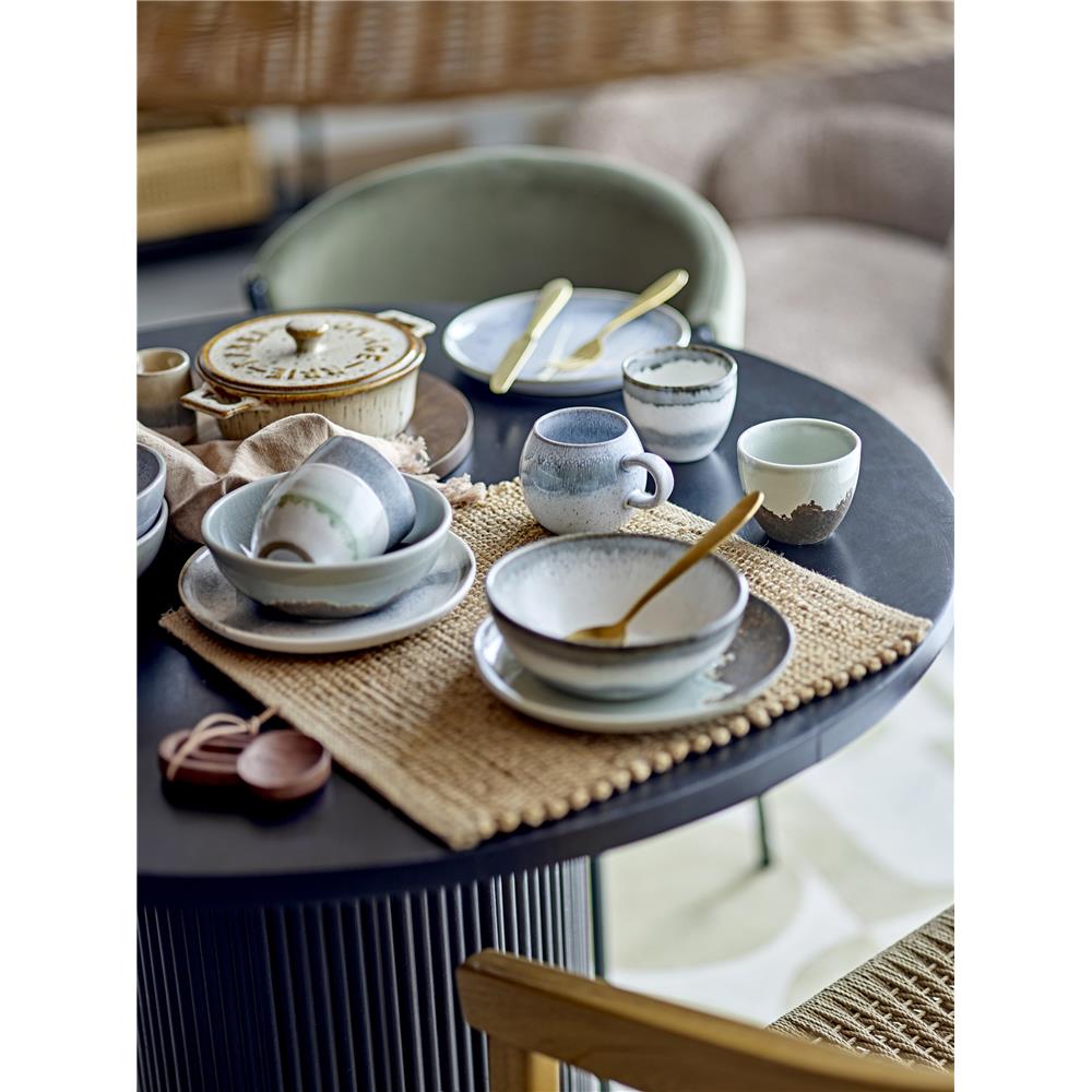 Bloomingville Paula Schüssel, Blau/Braun, 525ml, Steingut, dänisches Design