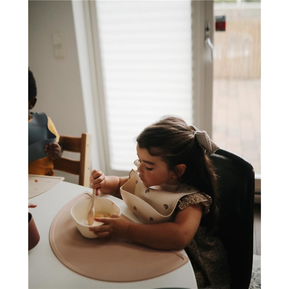 Mushie Silikon-Platzdeckchen, Rainbows, Tischset, BPA-frei