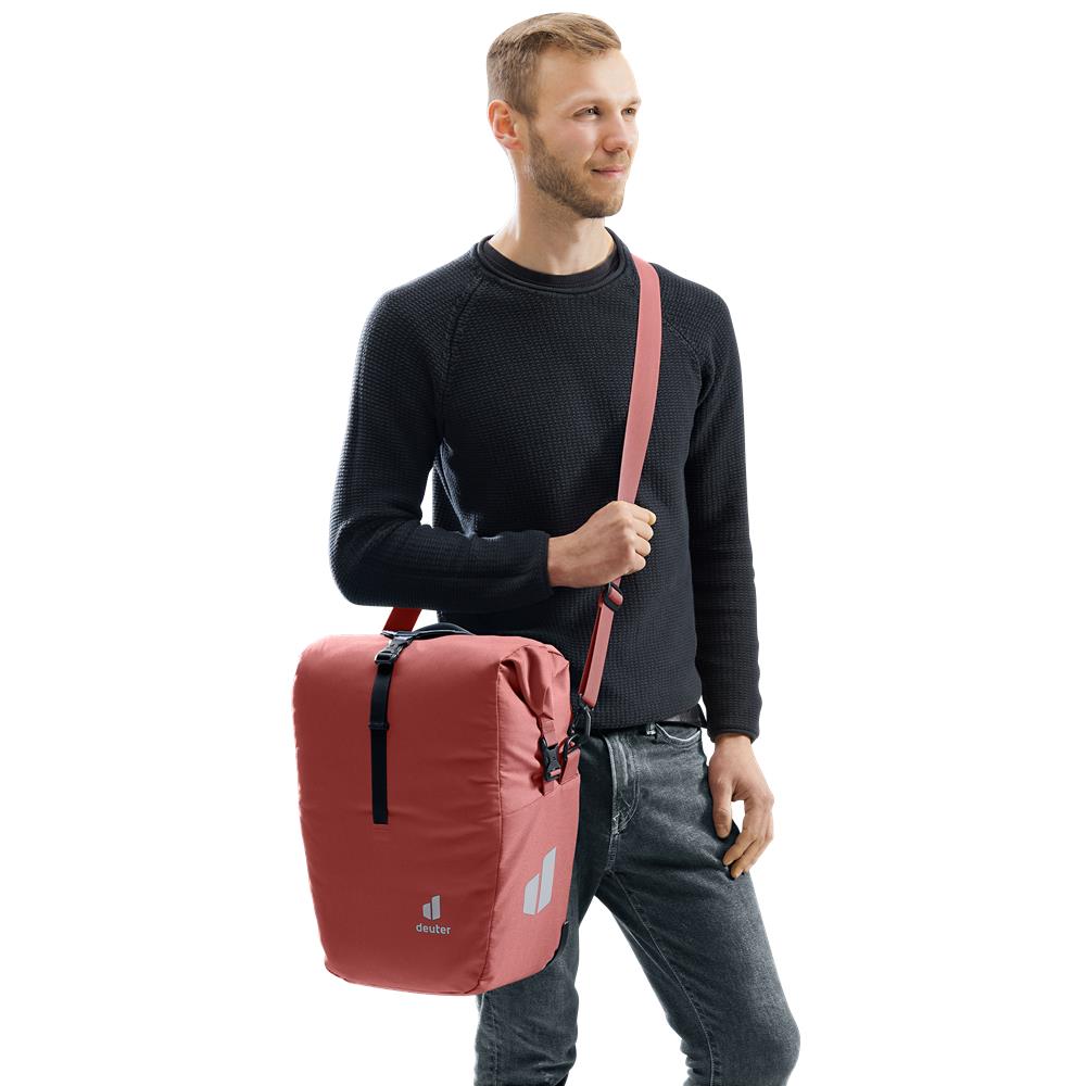 deuter Valbona 20+5, Fahrradtasche, redwood (rot), 25L, Hinterradtasche