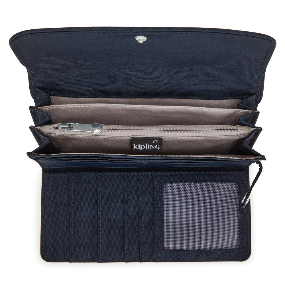 Kipling MONEY LAND, Großes Portemonnaie, Blue Bleu 2 (blau), Geldbörse, Brieftasche