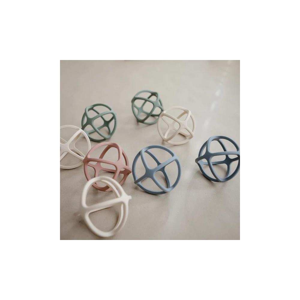 Mushie Beißring Ball, Shifting Sand, aus Silikon, BPA-frei