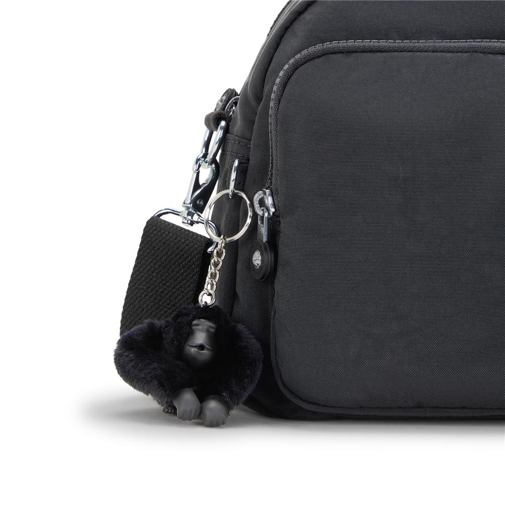 Kipling COOL DEFEA, Mittelgroße Schultertasche, Black Noir (schwarz), Umhängetasche