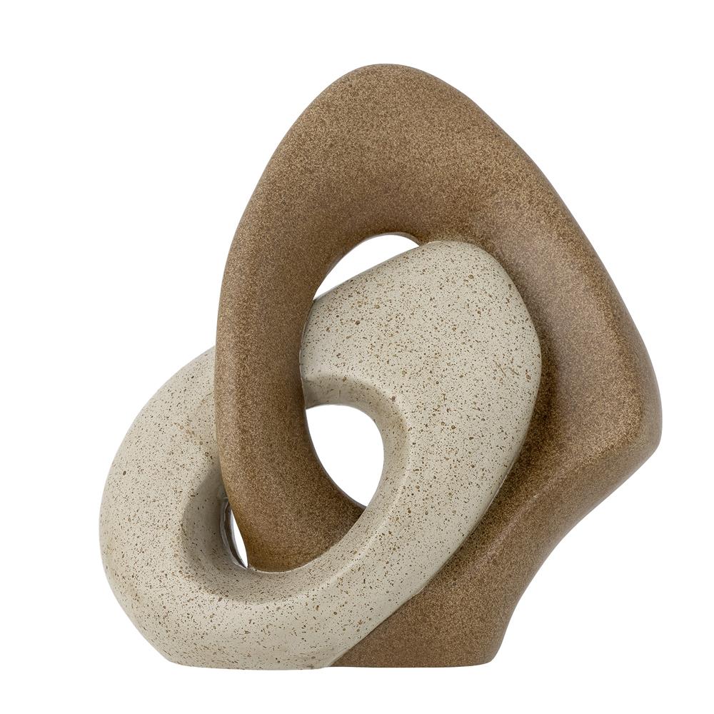 Bloomingville Esad Dekofigur, Braun, Polyresin, 21,5 cm hoch, nordisches Design