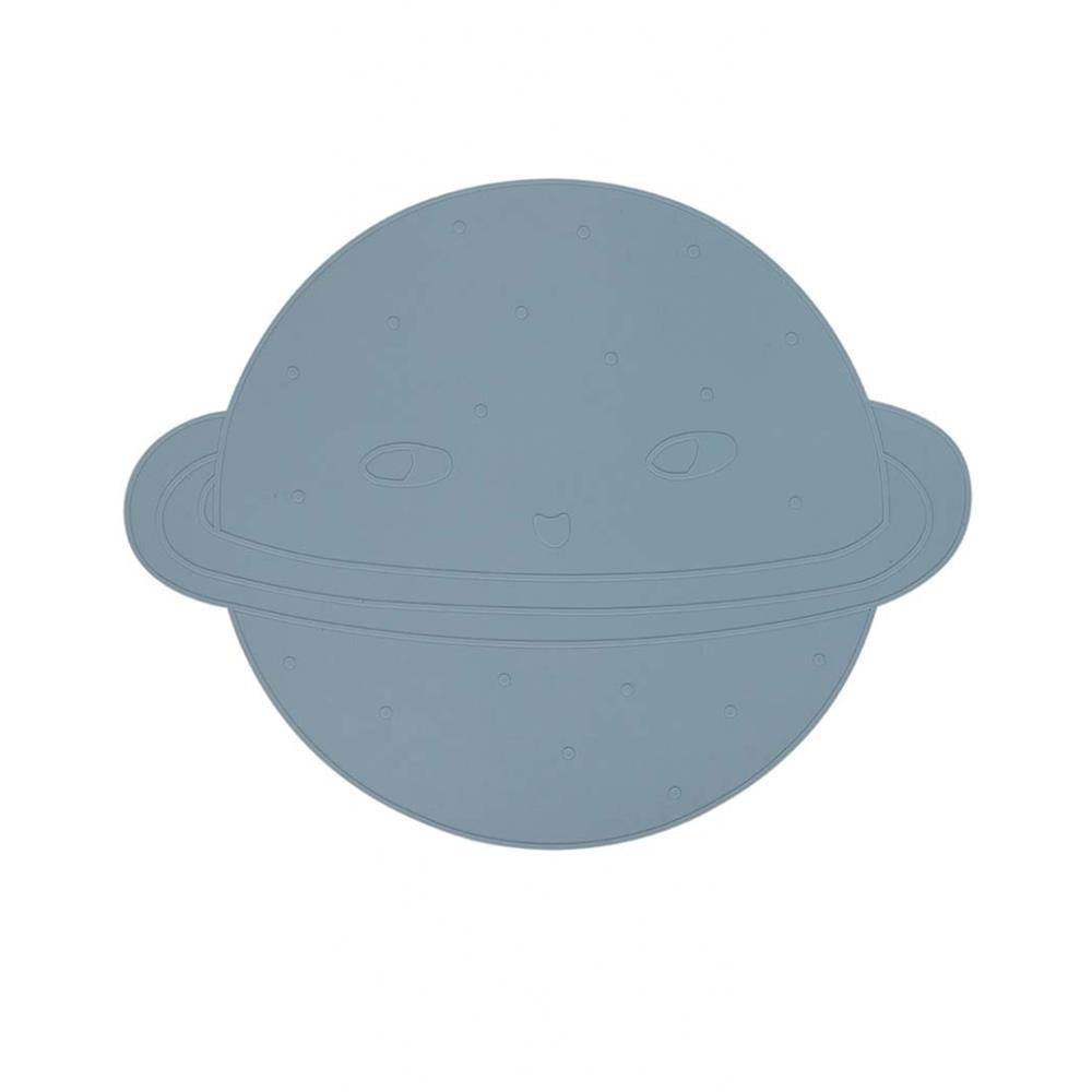 OYOY Mini - Platzdeckchen, Planet, Blau, Tischset aus Silikon