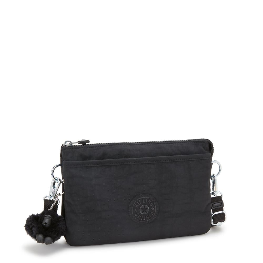 Kipling RIRI Kleine Umhängetasche, Schultertasche in Black Noir (schwarz)