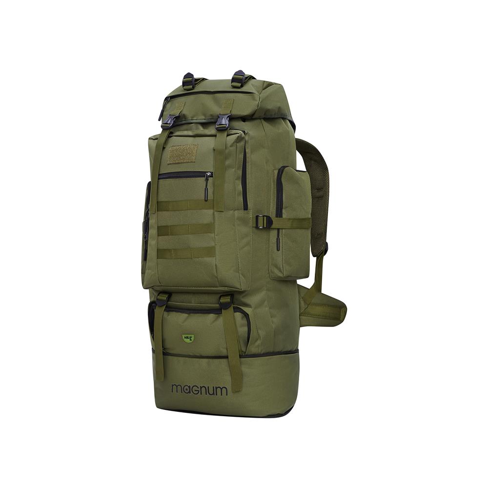NILS CAMP taktischer Trekkingrucksack Magnum 100L in Grün - großer Outdoor Rucksack
