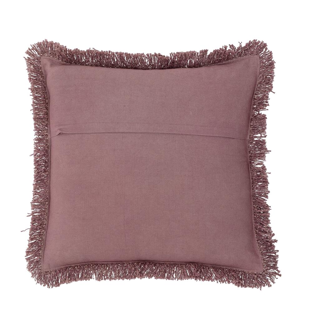 Bloomingville Delva Kissen in Rose aus Baumwolle 45x45 cm, mit Strukturwebungen