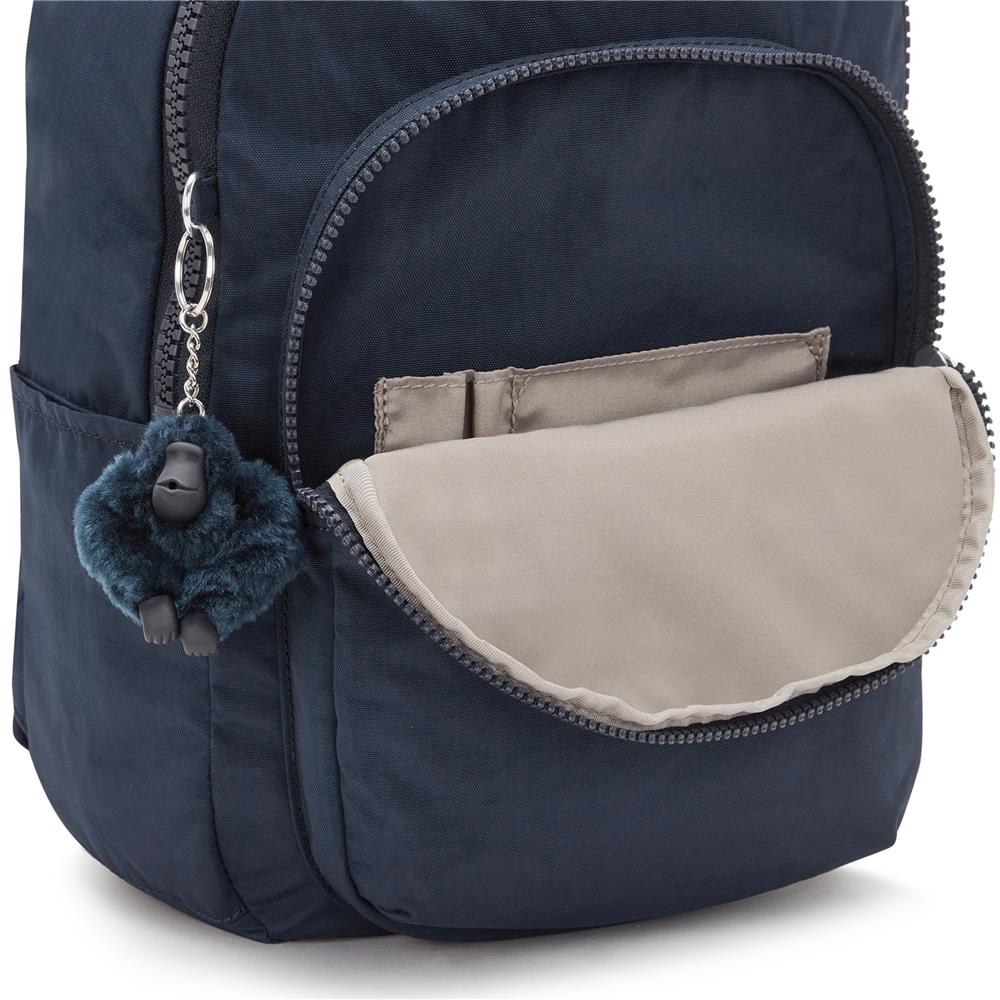 Kipling SEOUL S, Kleiner Schulrucksack mit 11-Zoll-Tabletfach, 14L, Blue Bleu 2 (blau)
