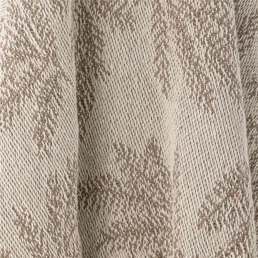 Bloomingville Gabriela Decke – Braunes Plaid aus recycelter Baumwolle, weich & stilvoll