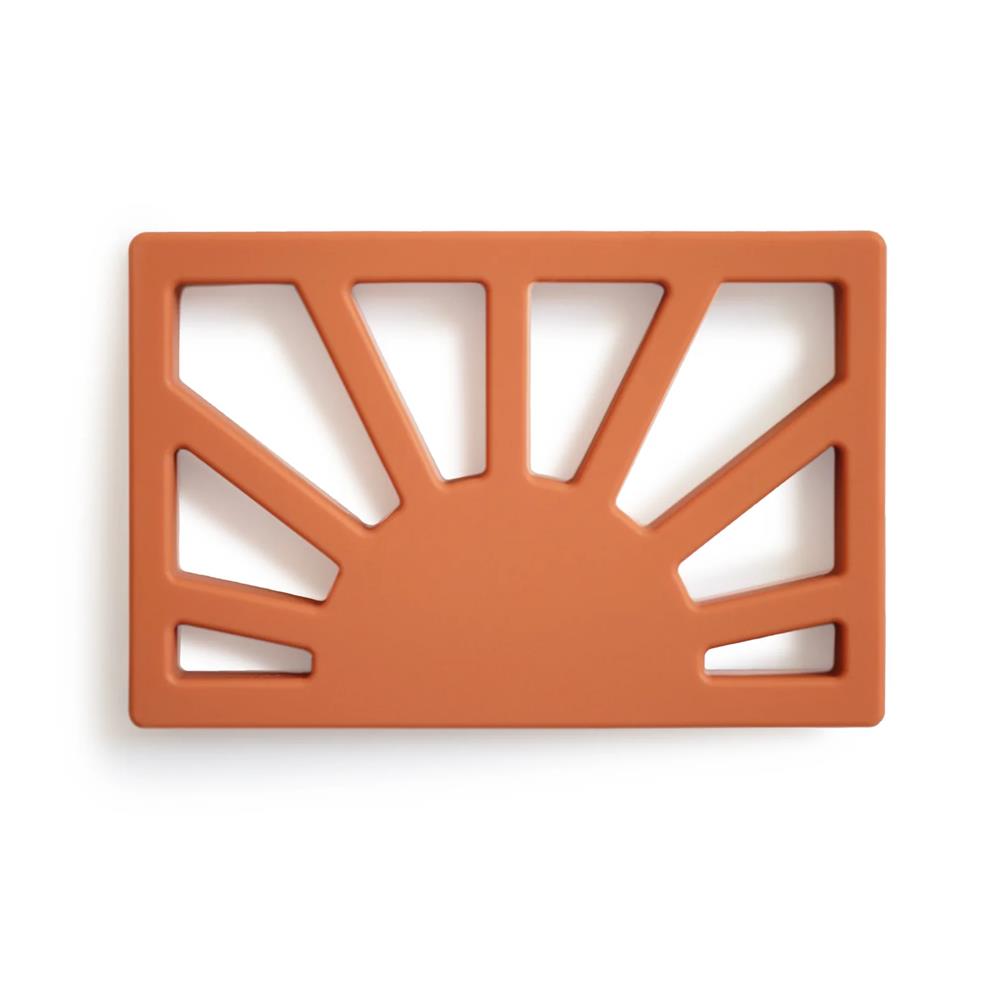 Mushie Beißring Sonne, Clay, aus Silikon, BPA-frei