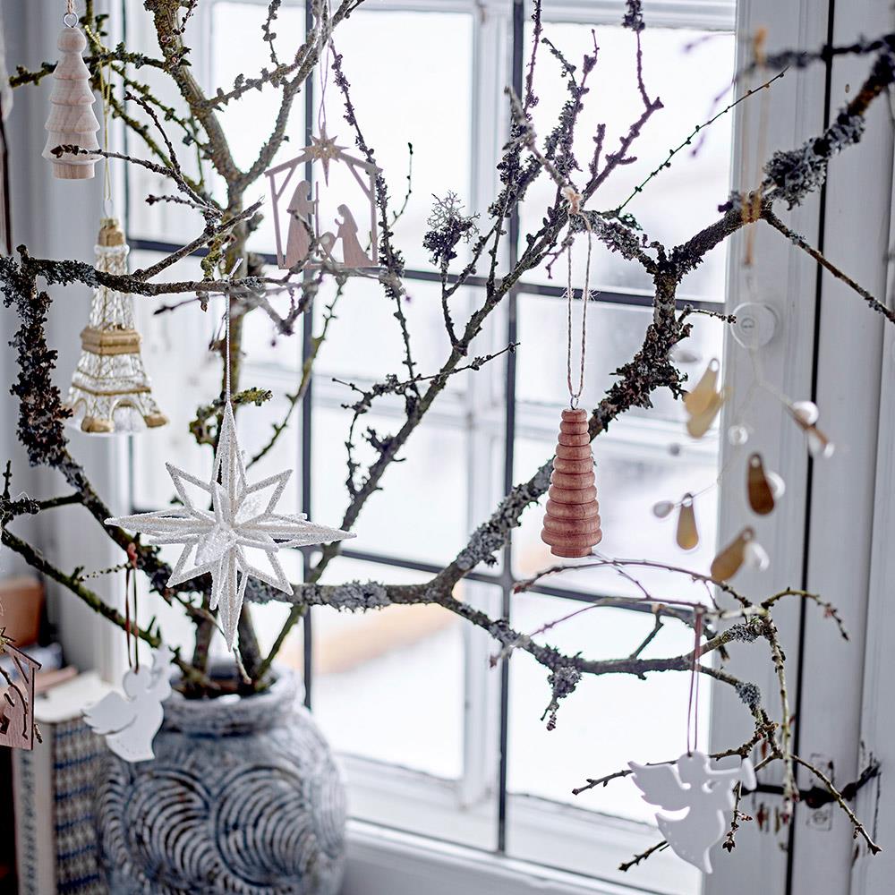 Bloomingville Damian Deko-Vase, Grün, Terrakotta, 22 cm, für Trockenblumen, rustikal